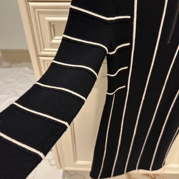 Alice + Olivia Knit Black Dress XS - Picture 3 of 4